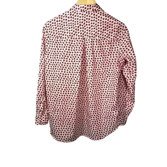 GRAYSON Women's The Hero Cotton Floral Button Down Shirt Red Size 01/XS/0-2 - Picture 9 of 12